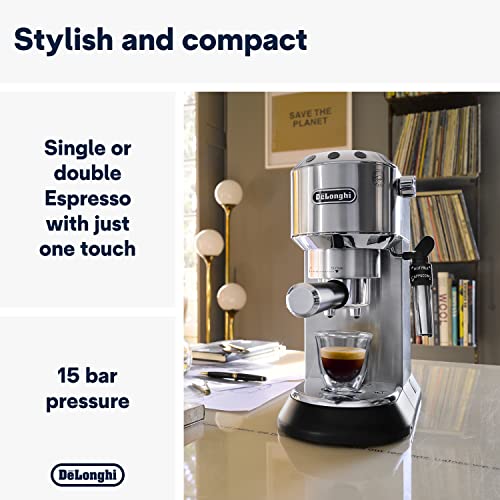 De'Longhi Dedica Style Espresso/Cappuccino Maker, Silver