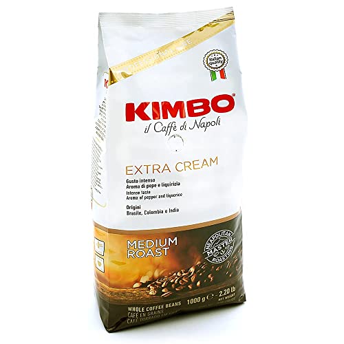 Kimbo Extra Cream Espresso Coffee Beans 1kg