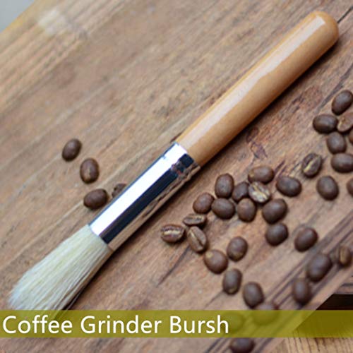 Wooden Coffee Grinder Cleaning Brush for Espresso Maker