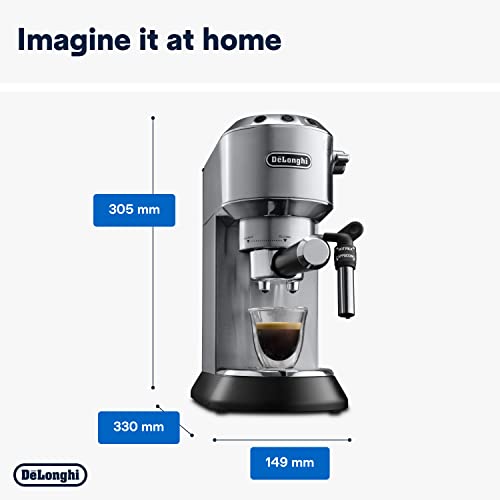 De'Longhi Dedica Style Espresso/Cappuccino Maker, Silver