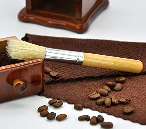 Wooden Coffee Grinder Cleaning Brush for Espresso Maker