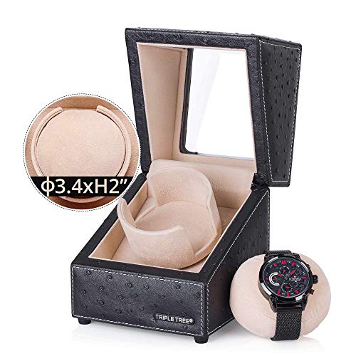 Wooden Watch Winder - Upgraded Design, 4 Modes