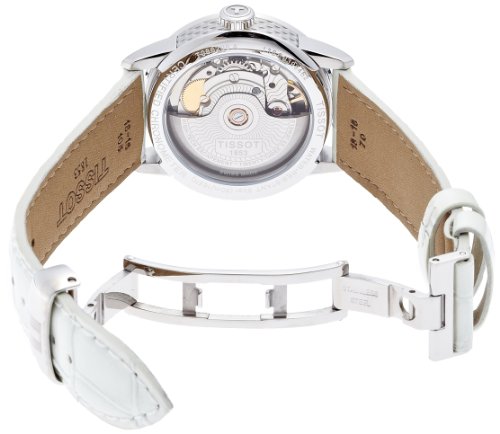 Tissot Women's Swiss Auto Luxury Watch, White Leather