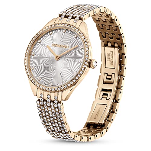 Swarovski Attract Rose-Gold Watch with Crystals