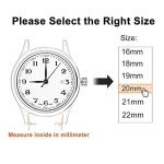 WOCCI 18mm Nylon Quick-Release Watch Strap (Black)