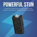Rhinestone Keychain Stun Gun with Flashlight