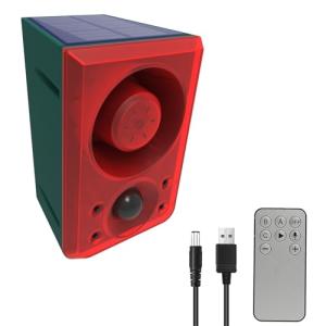 Solar Motion Detector Alarm with Dog & Gun Sounds