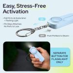 WETEN 130 dB Personal Alarm Keychain with Light