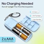 WETEN 130 dB Personal Alarm Keychain with Light