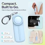 WETEN 130 dB Personal Alarm Keychain with Light