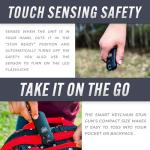 Streetwise Smart Rechargeable Stun Gun Keychain with Flashlight