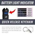 Streetwise Smart Rechargeable Stun Gun Keychain with Flashlight