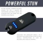 Streetwise Smart Rechargeable Stun Gun Keychain with Flashlight