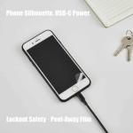 Smart Cell Phone Stun Gun: 15M Volts + SOS Alarm