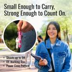 KeyGuard Mini Pepper Spray, Pink, 2-Pack – Powerful Self Defense Keychain