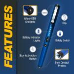 Street Wise Pain Pen 25,000,000 Stun Gun (Blue)