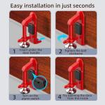 Travel Door Stop Alarm and Security Blocker