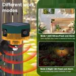 QXMH Solar Outdoor Motion Sensor Alarm with Sounds