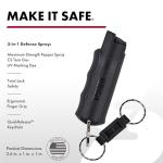 SABRE Defense Spray: Key Ring, 25 Bursts, 10ft Range