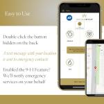 Invisawear Smart Jewelry Keychain for Personal Safety