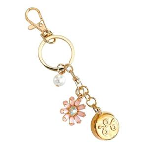 Invisawear Gold Flower Keychain Safety Device