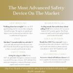 Invisawear Silver Smart Jewelry Safety Bracelet