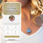 Invisawear Silver Smart Jewelry Safety Bracelet