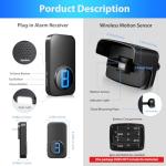 Weather Resistant Wireless Driveway Alarm - Protect Property