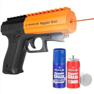 Mace Pepper Spray Gun with LED Strobe