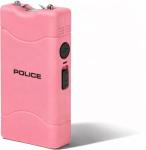 Pink Mini Rechargeable Police Stun Gun with Flashlight