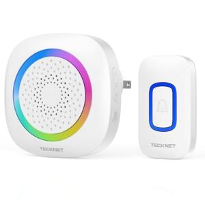 Wireless Doorbell with RGB Lighting and Long Range