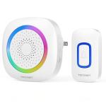 Wireless Doorbell with RGB Lighting and Long Range