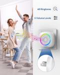Wireless Doorbell with RGB Lighting and Long Range