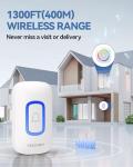 Wireless Doorbell with RGB Lighting and Long Range