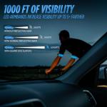 Pepper Spray Runner Safety Armband with LED Lights