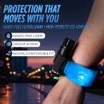 Pepper Spray Runner Safety Armband with LED Lights