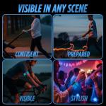 Pepper Spray Runner Safety Armband with LED Lights