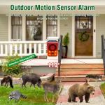Solar Motion Sensor Alarm with Adjustable Volume