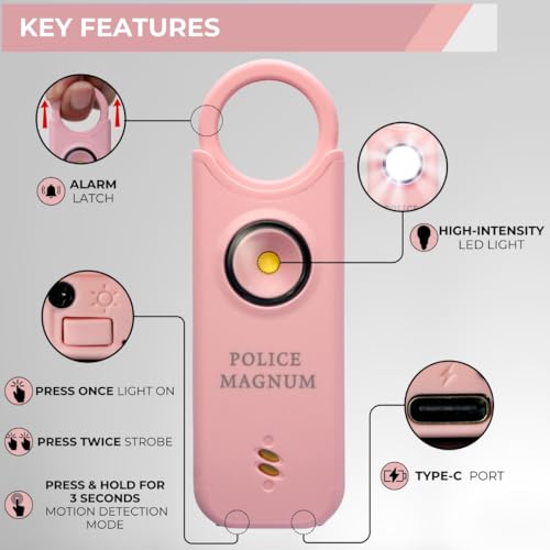Magnum Personal Safety Alarm & Pepper Spray Combo