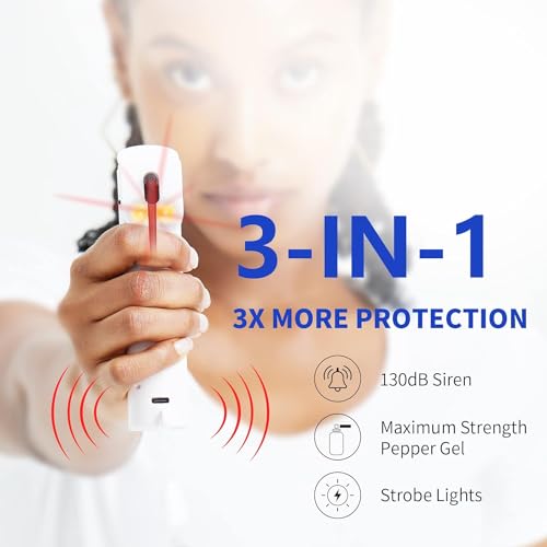3-in-1 Personal Alarm & Pepper Spray for Women