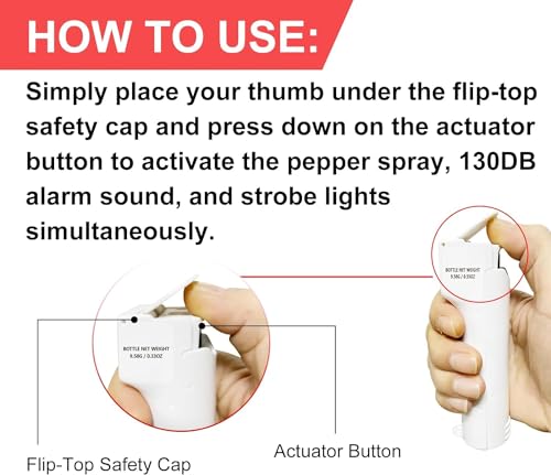 3-in-1 Personal Alarm & Pepper Spray for Women