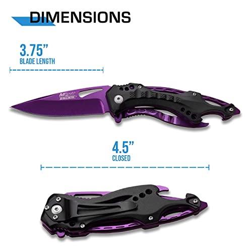 Purple Folding Knife: MTech USA Tactical EDC
