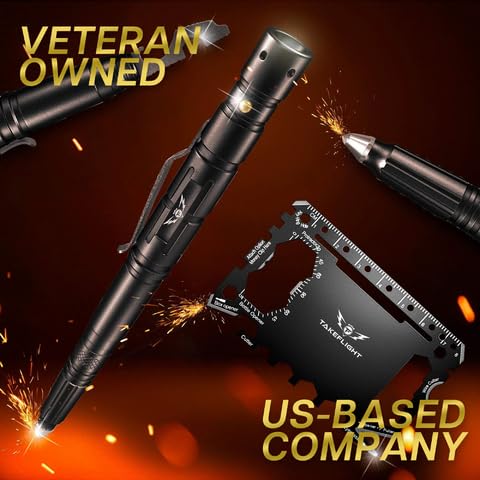 EDC Tactical Pen & LED Flashlight - Groomsmen Gift