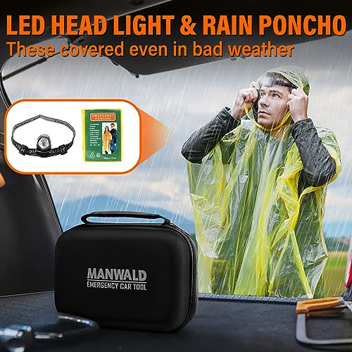 Car Emergency Kit: Roadside Safety Tool with Headlamp