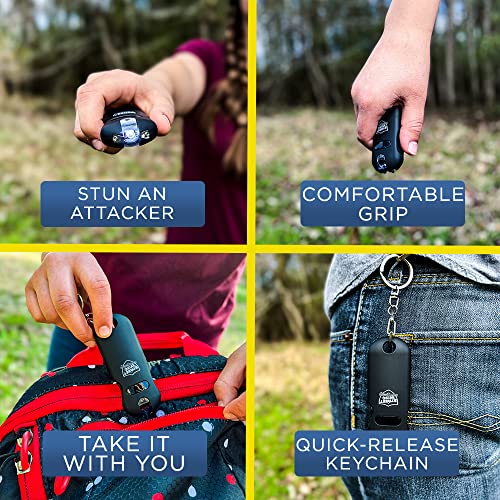 Streetwise Smart Rechargeable Stun Gun Keychain with Flashlight