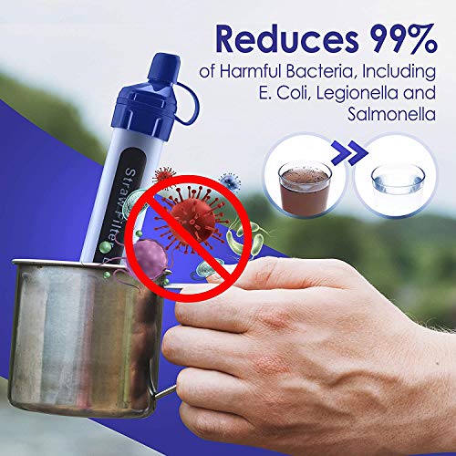 Portable Water Filter Straw for Outdoor Survival Activities