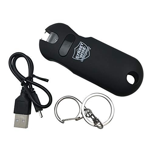 Streetwise Smart Rechargeable Stun Gun Keychain with Flashlight