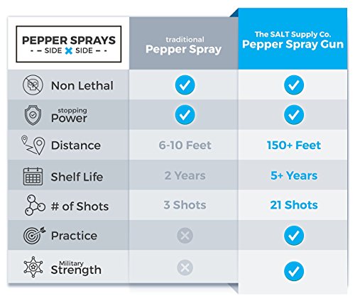 Salt Spray Gun Self Defense Kit