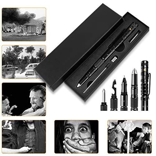 Tactical Pen with LED Flashlight - Cool Gift Idea