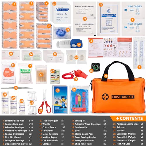 Car Emergency Kit with Air Compressor - Roadside Safety